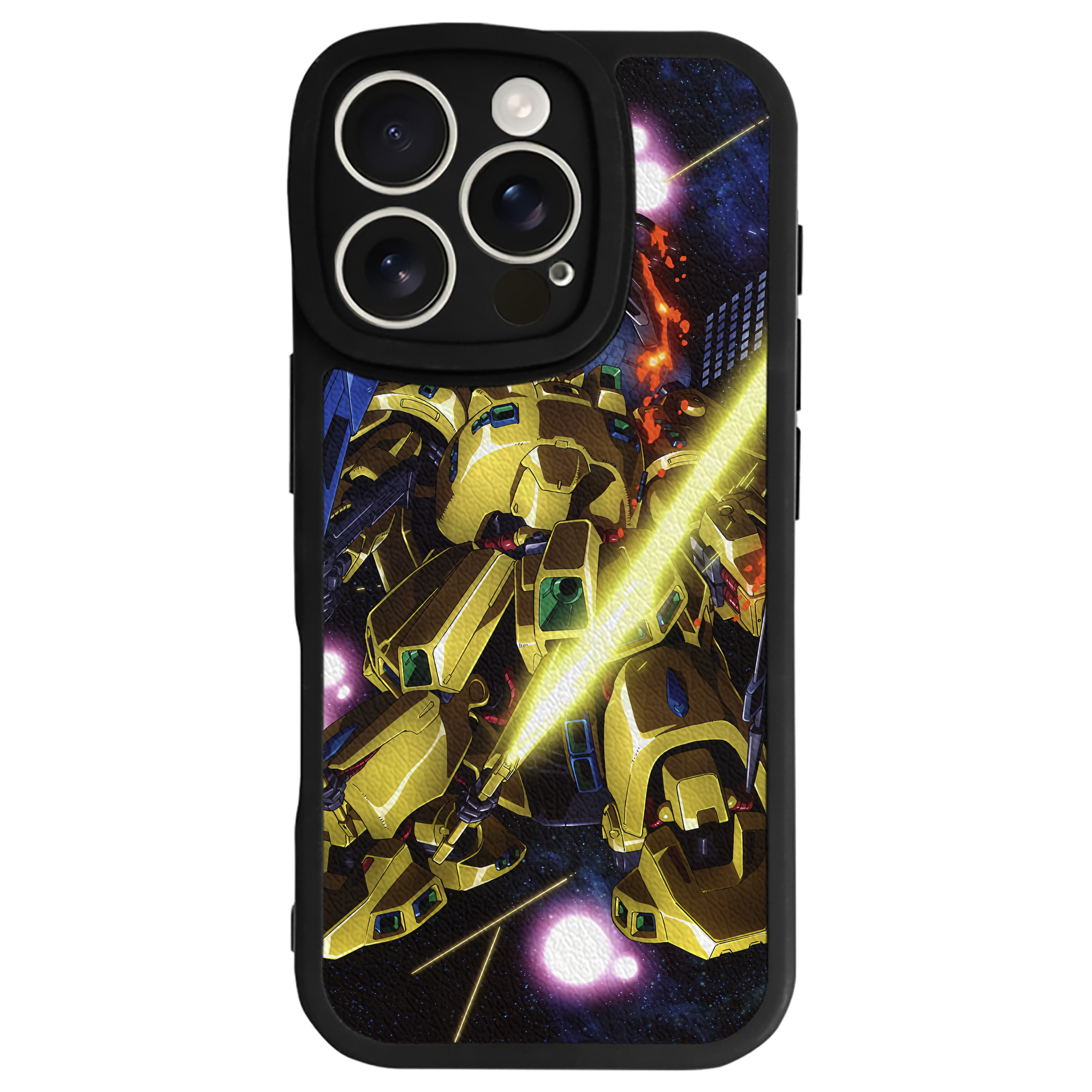 （画像用） 機動戦士ガンダム Mobile Suit Gundam 【iPhone 16シリーズ対応】シリコンスマホケース（レザー調） 材質：シリコン